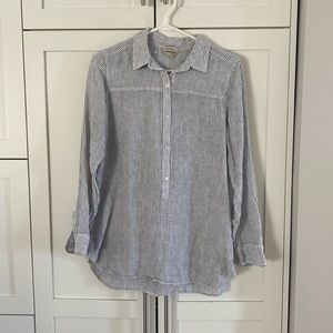 Lucky Brand Linen Cotton Blend Top